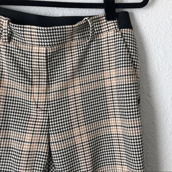 H&M plaid pants 10 slacks pull up - Picture 2 of 5